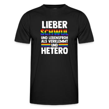 Schullehrerin Lehrerin - Männer Funktions-T-Shirt - Schwarz - Vorne - AI Model Male 178 dark (178cm)