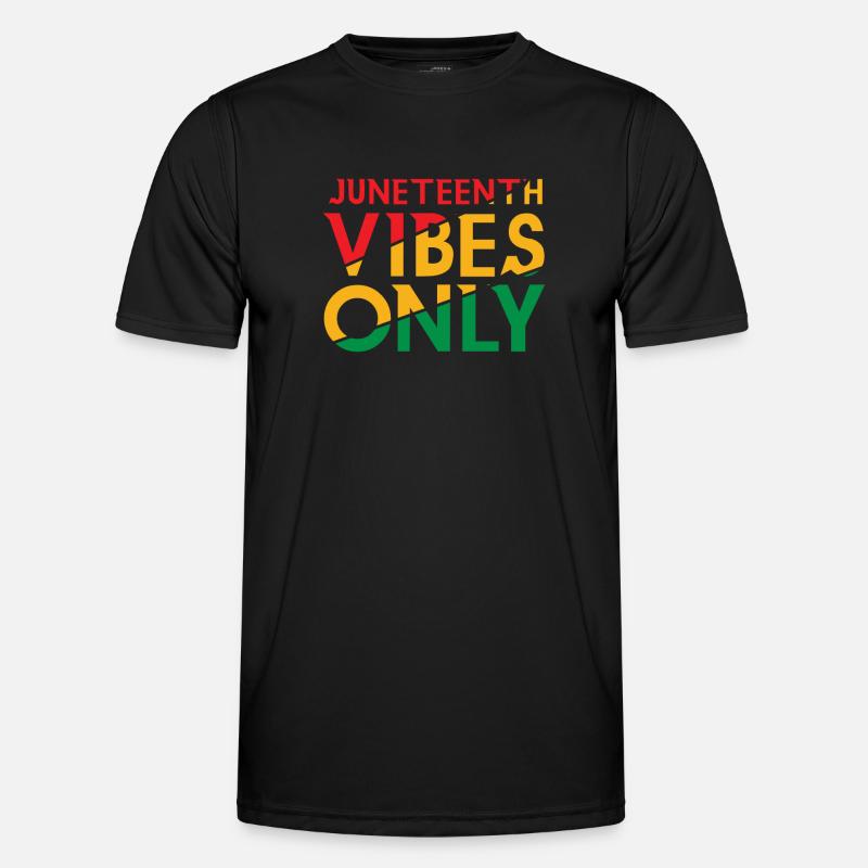 Celebrate Juneteenth Vibes Black History Männer Funktions-T-Shirt