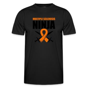 Ms-conscience Sclérose en plaques Ninja - T-shirt sport Homme - noir - Devant - AI Model Male 178 dark (178cm)
