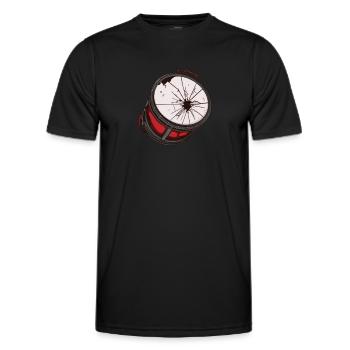 Fanfahrenzug Spielmannszug Trommel - Männer Funktions-T-Shirt - Schwarz - Vorne - AI Model Male 178 dark (178cm)