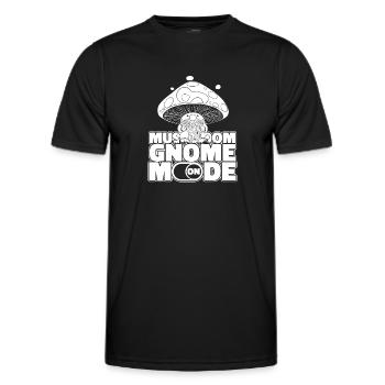 Mushroom pickers Mushrooms Mushroom dwarf - Men's Functional T-Shirt - black - Front - AI Model Male 178 dark (178cm)