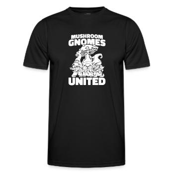 Mushroom pickers Mushrooms Mushroom dwarf - Men's Functional T-Shirt - black - Front - AI Model Male 178 dark (178cm)