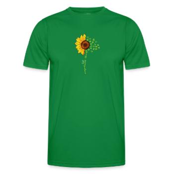 Sonnenblumen-Ergotherapie Neuheiten-Therapeut - Männer Funktions-T-Shirt - Kelly Green - Vorne - AI Model Male 178 dark (178cm)
