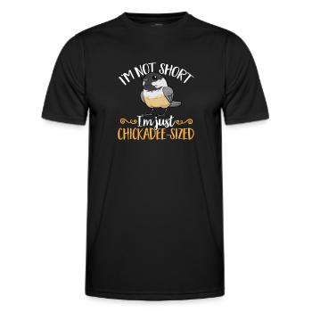 Meise Vogel Chickadee Vogelbeobachtung - Männer Funktions-T-Shirt - Schwarz - Vorne - AI Model Male 178 dark (178cm)
