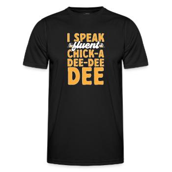 Meise Vogel Chickadee Vogelbeobachtung - Männer Funktions-T-Shirt - Schwarz - Vorne - AI Model Male 178 dark (178cm)