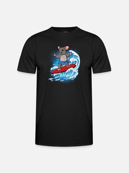Wave surfers Surfers Surfers - Men's Functional T-Shirt - black