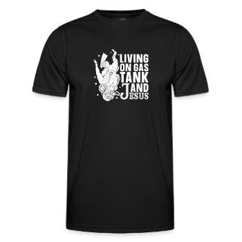 Diving Divers Commercial Diving - Men's Functional T-Shirt - black - Front - AI Model Male 178 dark (178cm)