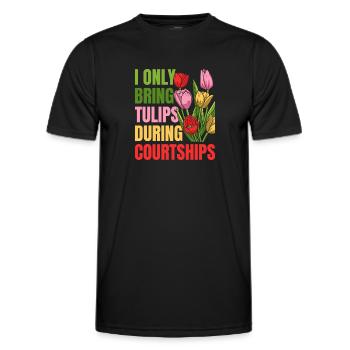 Tulipes Tulipes - T-shirt sport Homme - noir - Devant - AI Model Male 178 dark (178cm)