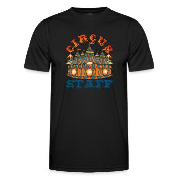 Zirkus Liebhaber Zirkus Artist Geschenk Zirkus - Männer Funktions-T-Shirt - Schwarz - Vorne - AI Model Male 178 dark (178cm)