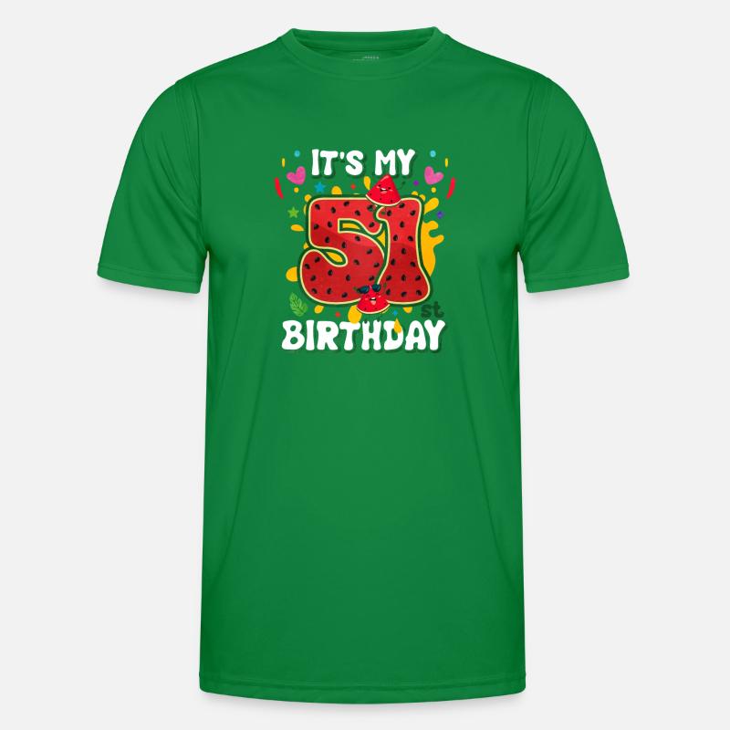 51e anniversaire Pastèque T-shirt sport Homme
