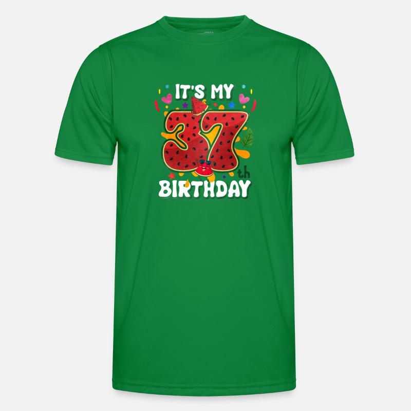 37e anniversaire de la pastèque T-shirt sport Homme