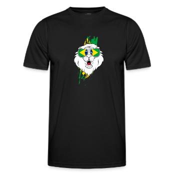 Brésil - T-shirt sport Homme - noir - Devant - AI Model Male 178 dark (178cm)