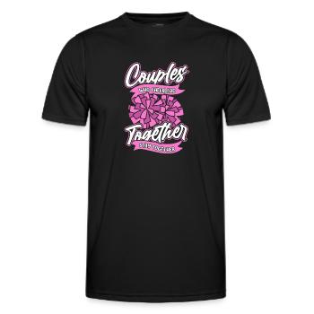 Cheerleader Cheerleading C - Männer Funktions-T-Shirt - Schwarz - Vorne - AI Model Male 178 dark (178cm)