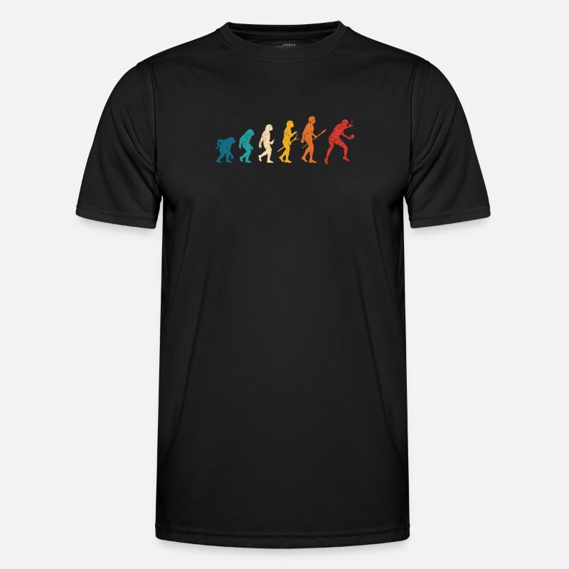Ping Pong Evolution des Menschen Lustiger Tisch Männer Funktions-T-Shirt