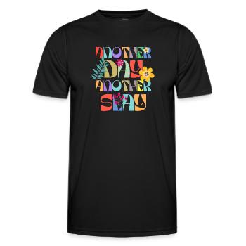 Another Day Another Slay Motivational - Men's Functional T-Shirt - black - Front - AI Model Male 178 dark (178cm)
