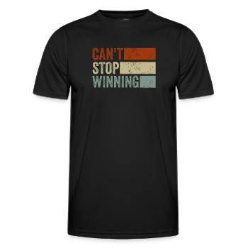 Ich kann nicht aufhören zu gewinnen - Männer Funktions-T-Shirt - Schwarz - Vorne - AI Model Male 178 dark (178cm)