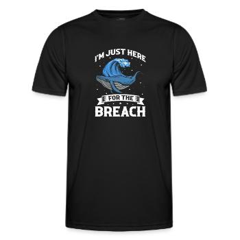 Orca Beobachtung für Buckelwale und Meerwale - Männer Funktions-T-Shirt - Schwarz - Vorne - AI Model Male 178 dark (178cm)