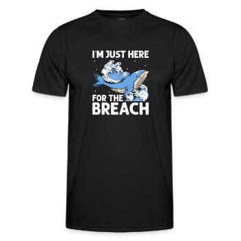 Meeressäuger für Orca-Beobachtung und Buckelwal - Männer Funktions-T-Shirt - Schwarz - Vorne - AI Model Male 178 dark (178cm)