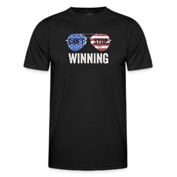 Ich kann nicht aufhören zu gewinnen - Männer Funktions-T-Shirt - Schwarz - Vorne - AI Model Male 178 dark (178cm)