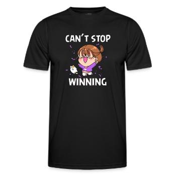 Ich kann nicht aufhören zu gewinnen - Männer Funktions-T-Shirt - Schwarz - Vorne - AI Model Male 178 dark (178cm)