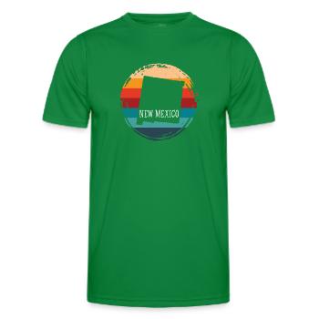 New Mexico - Men's Functional T-Shirt - kelly green - Front - AI Model Male 178 dark (178cm)