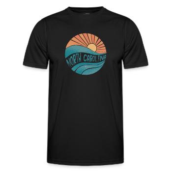 Caroline du Nord - T-shirt sport Homme - noir - Devant - AI Model Male 178 dark (178cm)