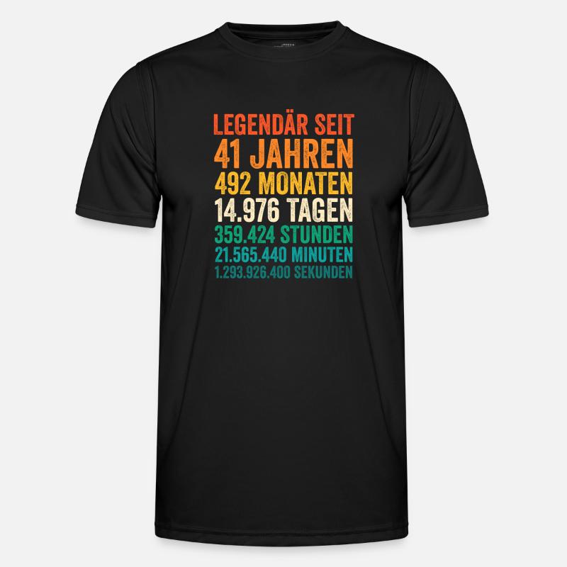 41 Jahre Einundvierzigster Geburtstag Männer Funktions-T-Shirt