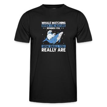 Meeressäuger für Orca-Beobachtung und Buckelwal - Männer Funktions-T-Shirt - Schwarz - Vorne - AI Model Male 178 dark (178cm)
