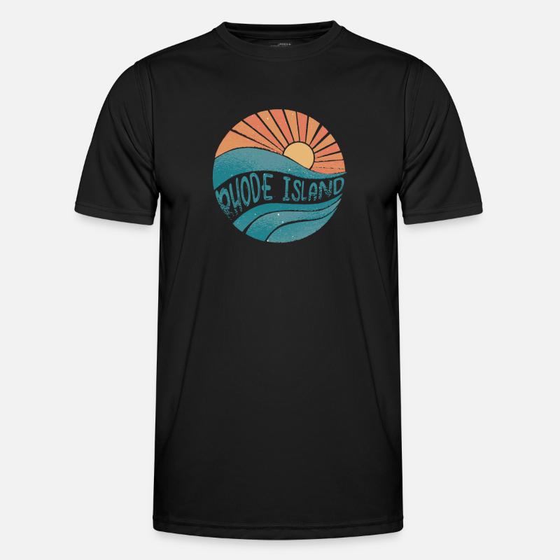 Rhode Island Männer Funktions-T-Shirt