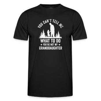 Nicht meine Enkelin - Männer Funktions-T-Shirt - Schwarz - Vorne - AI Model Male 178 dark (178cm)