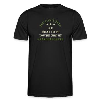 Nicht meine Enkelin - Männer Funktions-T-Shirt - Schwarz - Vorne - AI Model Male 178 dark (178cm)