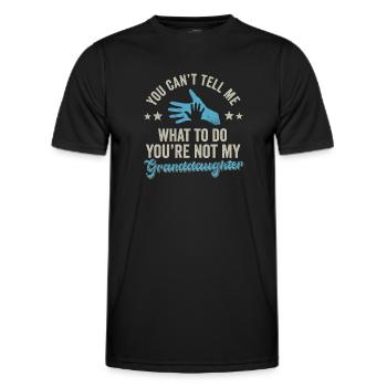 Nicht meine Enkelin - Männer Funktions-T-Shirt - Schwarz - Vorne - AI Model Male 178 dark (178cm)