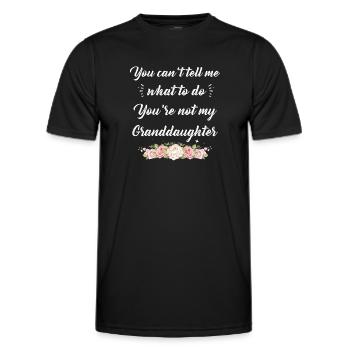 Nicht meine Enkelin - Männer Funktions-T-Shirt - Schwarz - Vorne - AI Model Male 178 dark (178cm)
