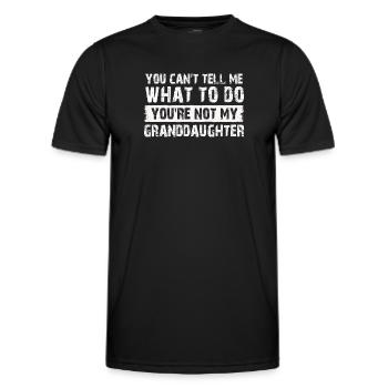 Nicht meine Enkelin - Männer Funktions-T-Shirt - Schwarz - Vorne - AI Model Male 178 dark (178cm)
