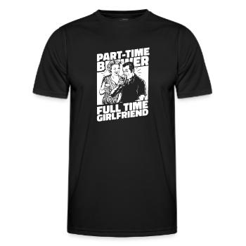 Craft Beer Beer Craft Beer Girlfriend - Men's Functional T-Shirt - black - Front - AI Model Male 178 dark (178cm)