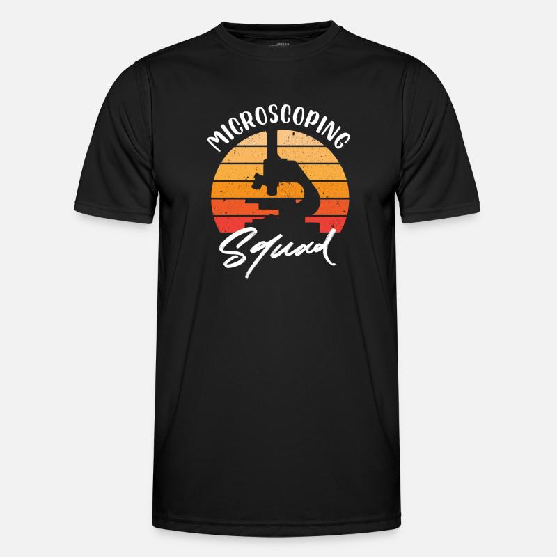 Microscopic squad histology - Männer Funktions-T-Shirt - Schwarz