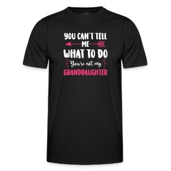 Nicht meine Enkelin - Männer Funktions-T-Shirt - Schwarz - Vorne - AI Model Male 178 dark (178cm)