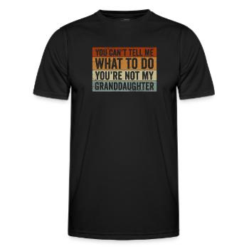 Nicht meine Enkelin - Männer Funktions-T-Shirt - Schwarz - Vorne - AI Model Male 178 dark (178cm)