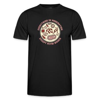 Biologiste biologiste Witzig - T-shirt sport Homme - noir - Devant - AI Model Male 178 dark (178cm)