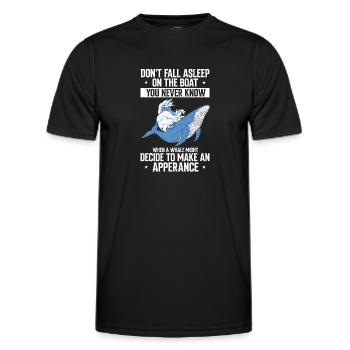 Meeressäuger für Orca-Beobachtung und Buckelwal - Männer Funktions-T-Shirt - Schwarz - Vorne - AI Model Male 178 dark (178cm)