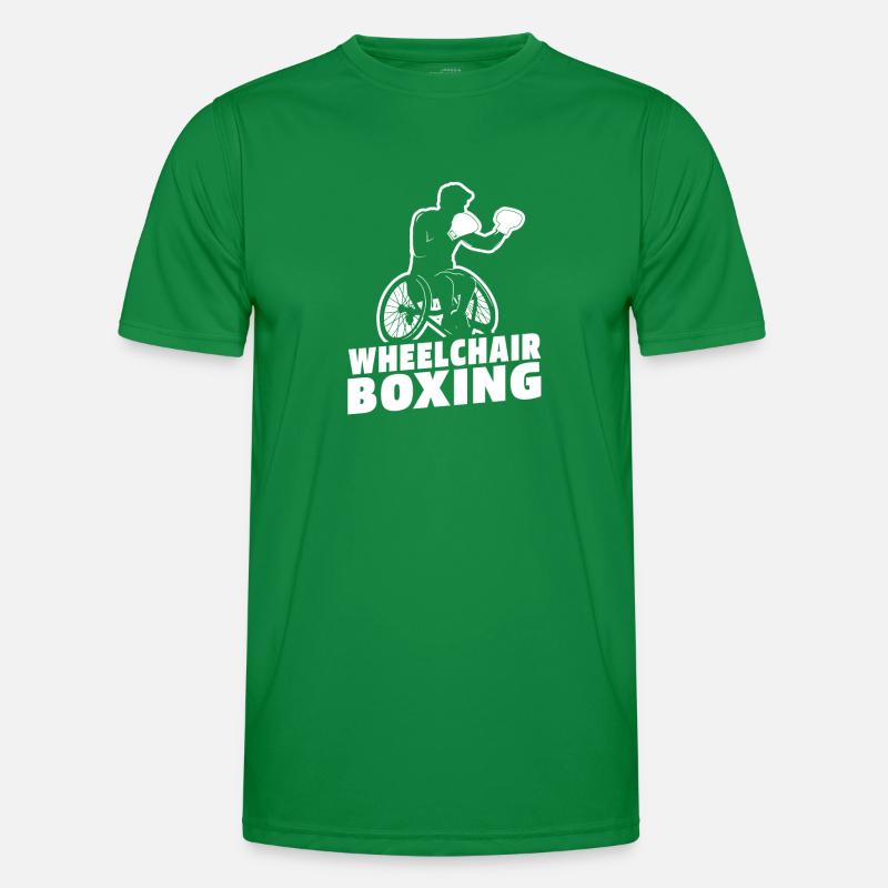 Boxen Boxer Rollstuhl Männer Funktions-T-Shirt