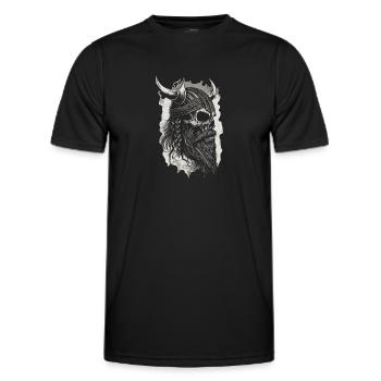 Guerrier viking Valhalla Guerrier nordique - T-shirt sport Homme - noir - Devant - AI Model Male 178 dark (178cm)