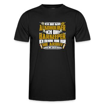Barkeeper Kneipe Servicekraft - Männer Funktions-T-Shirt - Schwarz - Vorne - AI Model Male 178 dark (178cm)