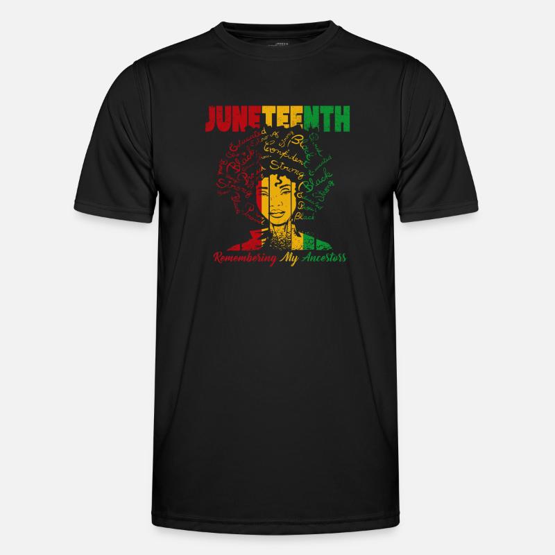 Juneteenth 1865 Se souvenir de mes ancêtres T-shirt sport Homme
