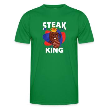 Steak - Männer Funktions-T-Shirt - Kelly Green - Vorne - AI Model Male 178 dark (178cm)