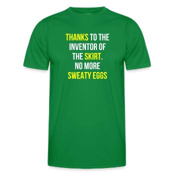 Transpiration Transpiration Chaud Été Anglais - T-shirt sport Homme - vert - Devant - AI Model Male 178 dark (178cm)