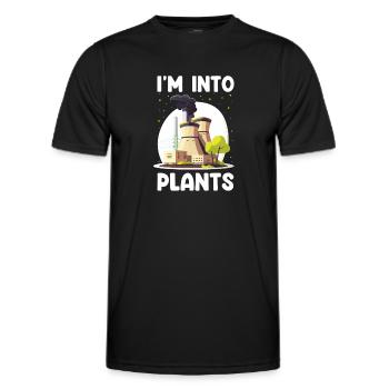 Kernenergie Design für Erneuerbare Kernenergie - Männer Funktions-T-Shirt - Schwarz - Vorne - AI Model Male 178 dark (178cm)