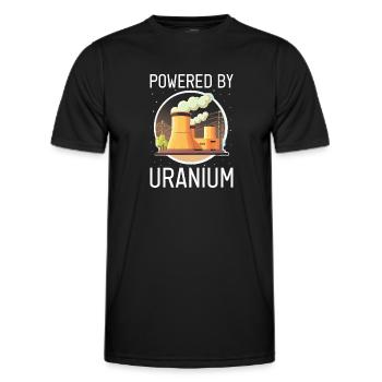 Kernenergie Spruch für Kernenergie - Männer Funktions-T-Shirt - Schwarz - Vorne - AI Model Male 178 dark (178cm)
