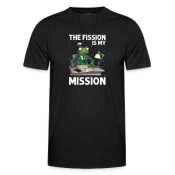 Nuklearplan Design für Kernenergie und Kernkraft - Männer Funktions-T-Shirt - Schwarz - Vorne - AI Model Male 178 dark (178cm)