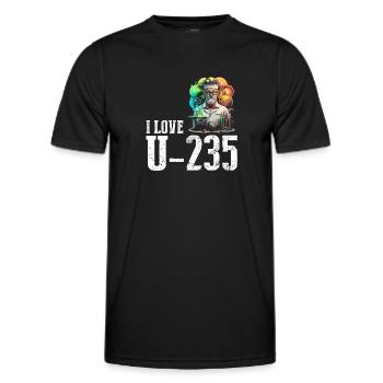 Nuklearingenieur für Kernkraftwerk und Kernenergie - Männer Funktions-T-Shirt - Schwarz - Vorne - AI Model Male 178 dark (178cm)